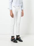 embroidered details jeans 