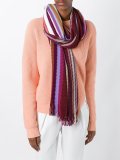 striped knit scarf