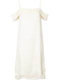 ruffled drop shoulder dress