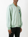 floral patch bomber jacket