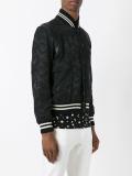 camouflage print teddy jacket