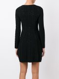 crystal embellished knitted dress
