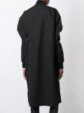 zip up asymmetric coat