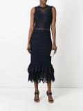 fitted crochet dress