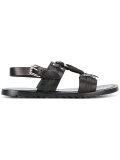 open toe strapped sandals