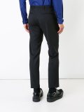pocket detail straight leg trousers