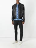 studded embroidered triangle jacket