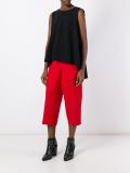 cropped tapered trousers