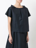 buttoned wide collar shirt
