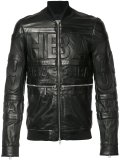 leather bomber jacket