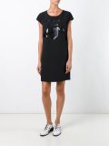logo print T-shirt dress