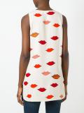 lip print tank top
