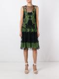 lace detailing sheer dress