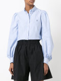 chest logo embroidered shirt