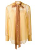 velvet collar blouse