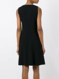 sleeveless flared dress