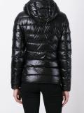 zipped hooded puffer jacket