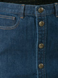 stonewashed denim skirt