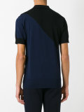 stripe panel polo shirt 