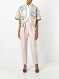 high-waisted origami trousers 