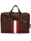striped detail tote