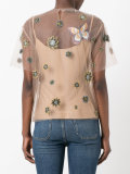 Mariposa Garden网纱上衣