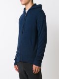 knitted zip hoodie