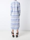 plaid midi dress