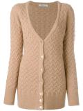 cross knit cardigan