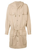 long drawstring jacket
