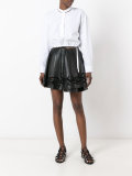 embroidered mini skirt