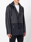 logo patch hooded jacket 