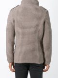 high neck textured jacket