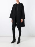 zipped bomber coat