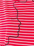 embroidered striped dress