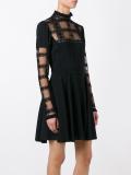 sheer detail lace dress