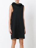 sleeveless hooded dress