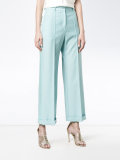 'starman' satin stripe trousers 