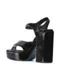 velvet platform sandals