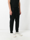 tape stripe track pants 