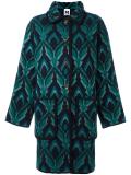 intarsia knit cardi-coat