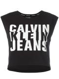logo print tank top 