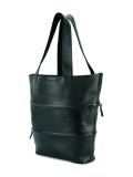 zip detail tote bag