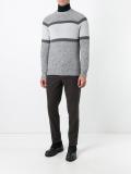 tonal crew neck jumper