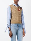 hummingbird embroidered metallic jumper