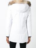 zipped hooded coat