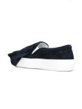 ruffled front slip-on sneakers