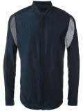 mesh panel shirt