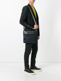 striped strap messenger bag 