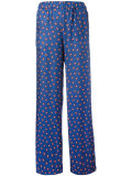 printed stars flared pants 